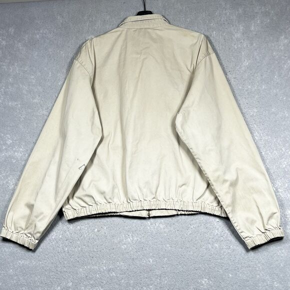 Polo Ralph Lauren Jacket Harrington Bomber Men’s Large Tan Full Zip MADE in USA - Picture 7 of 13